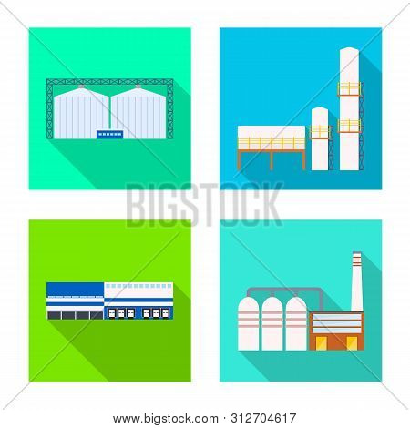 Isolated Object Of Architecture And Technology Symbol. Set Of Architecture And Building Stock Symbol