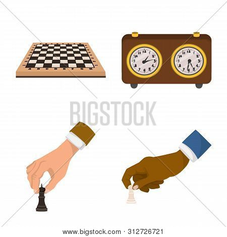 Vector Design Of Chess And Game Logo. Collection Of Chess And Strategy Stock Vector Illustration.