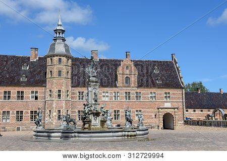 The Castle Of Frederiksborg At Hillerod On Denmark
