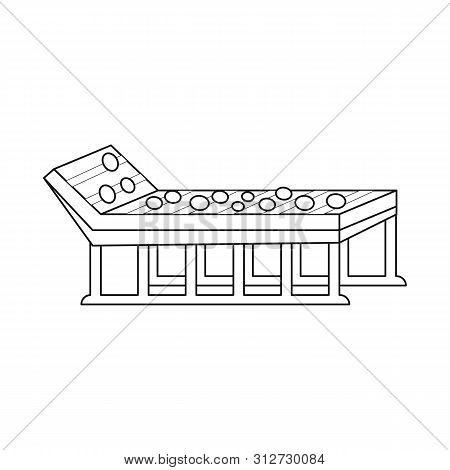Vector Illustration Of Conveyor And Belt Sign. Set Of Conveyor And Machinery Vector Icon For Stock.