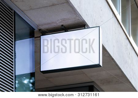 Blank Store Signboard Image & Photo (Free Trial) | Bigstock