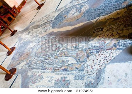 Gamle byzantinske kort af hellige Land, Madaba