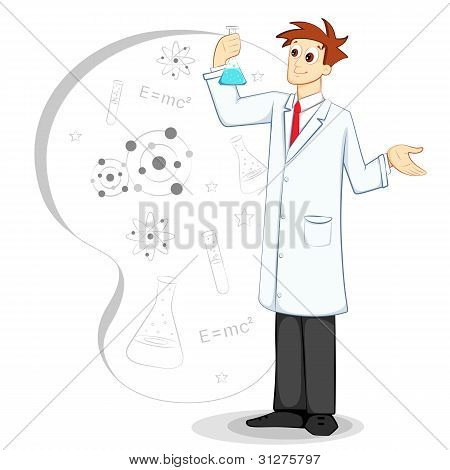 Cientista no laboratório