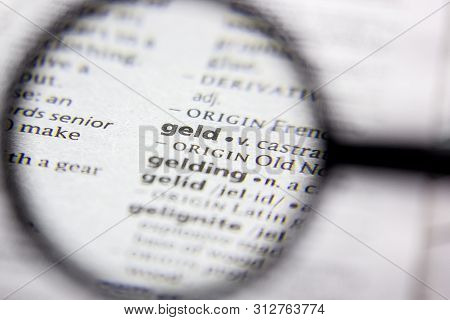 Word Or Phrase Geld In A Dictionary