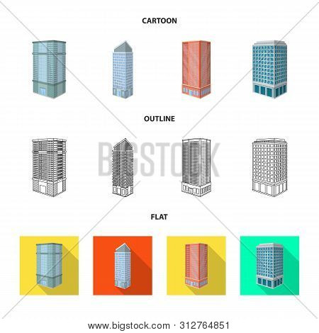 Vector Design Of Construction And Building Icon. Set Of Construction And Estate Stock Vector Illustr