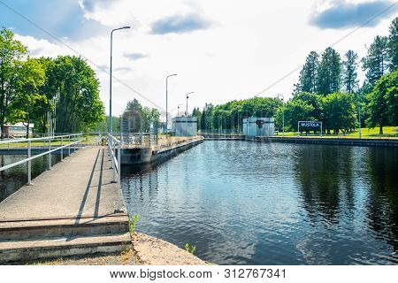 Lappeenranta, Finland - June 20, 2019: The Saimaa Canal At Summer.