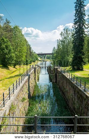 Lappeenranta, Finland - June 20, 2019: The Saimaa Canal At Summer.