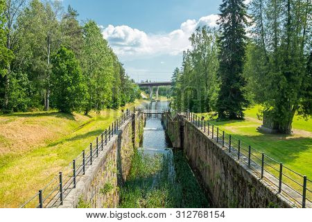 Lappeenranta, Finland - June 20, 2019: The Saimaa Canal At Summer.