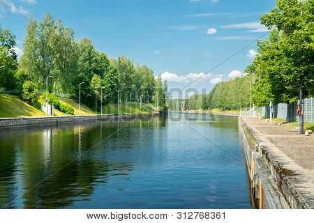 Lappeenranta, Finland - June 20, 2019: The Saimaa Canal At Summer.