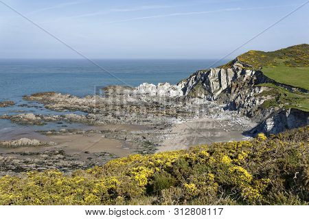Low Tide At Rockham Beach, Bull Point, North Devon, Uk