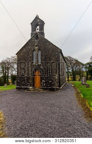 The Holy Trinity Church Is Located Below The Rock Of Dunamase In County Laois, Ireland