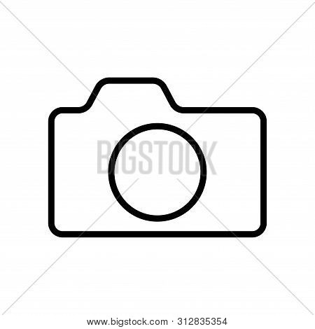 Camera Icon In Trendy Flat Style Isolated On White Background
