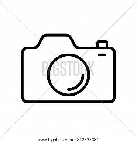 Camera Icon In Trendy Flat Style Isolated On White Background