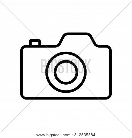 Camera Icon In Trendy Flat Style Isolated On White Background