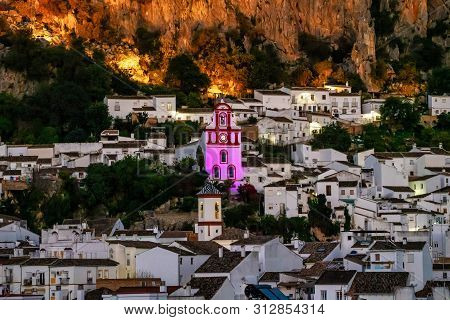 Ermita De San Antonio In Ubrique, Cadiz, Andalusia, Spain At Night