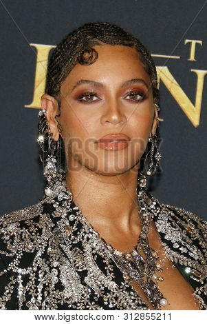 Beyonce at the World premiere of 'The Lion King' held at the Dolby Theatre in Hollywood, USA on July 9, 2019.