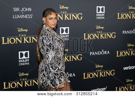 Beyonce at the World premiere of 'The Lion King' held at the Dolby Theatre in Hollywood, USA on July 9, 2019.