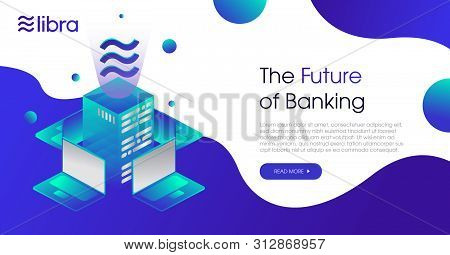 Libra Cryptocurrency Web Template Design.new Cryptocurrency. Calibra Is A New Digital Wallet For A N
