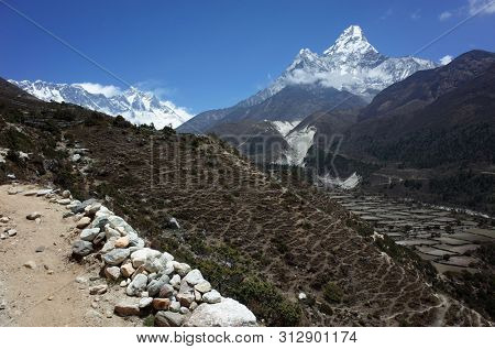 Himalayas mountain landscape. 