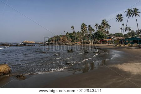 Vagator Beach In North Goa, Relax, Inditya