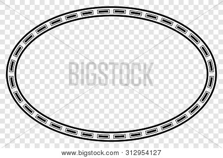 Vector Black Oval Frame For Certificate, Placard Go Xi Fat Cai, Imlek Moment Or Other Element Design