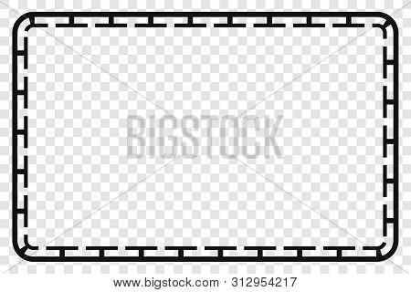 Vector Black Rectangle Frame For Certificate, Placard Go Xi Fat Cai, Imlek Moment Or Other China Rel