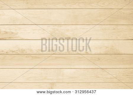 Light Yellow Wooden Background Made Of Natural Wood. The View From The Top. Natural Untreated Planed