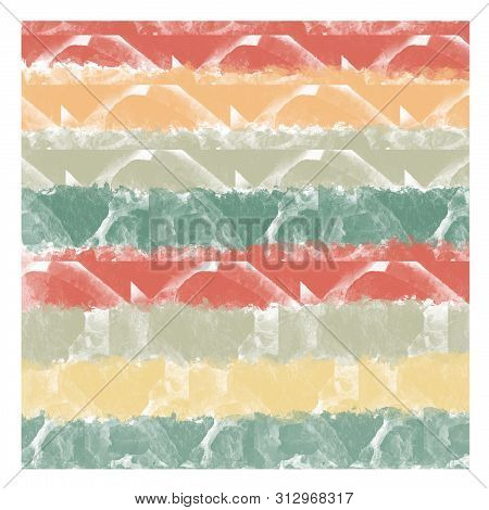 Abstract Multicolored Watercolor Background With Stone Texture With Paint Stains