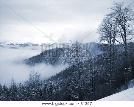 Karpatlar Mountains kışın