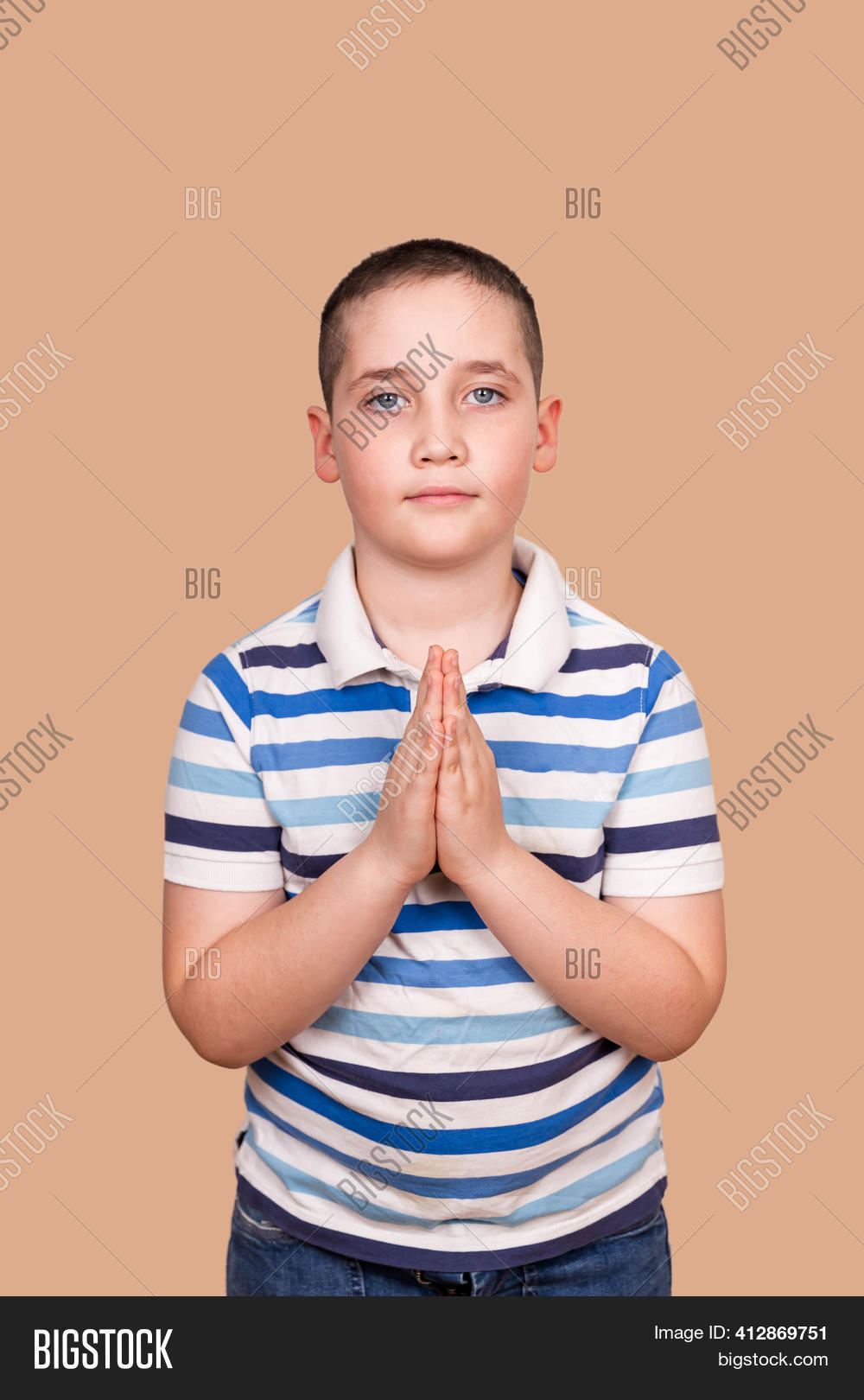 Little Boy Praying Image & Photo (Free Trial) Bigstock