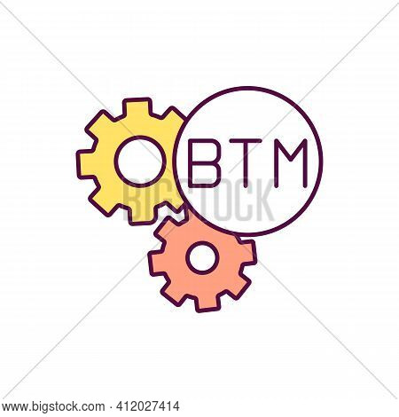 Entering Wallet Address Rgb Color Icon. Mechanism Of Earning Cryptocurrency. Information Technology 