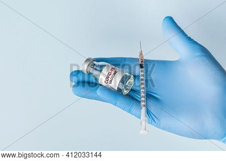 Coronavirus Vaccine Concept And Background. Covid-19 Pandemic.