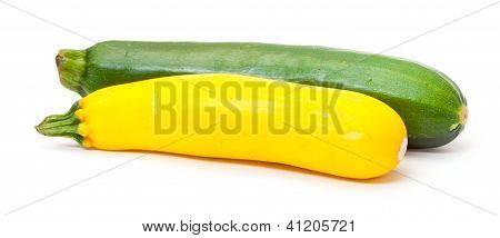 To friske grøntsager Zucchini