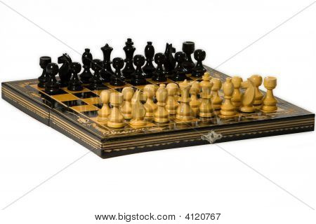 Wooden Glyphic Chess