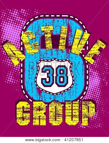 Pink sports background