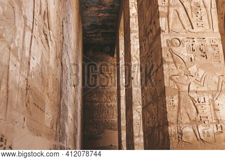 Ruins Of The Egyptian Karnak Temple, The Largest Open-air Museum In Luxor.