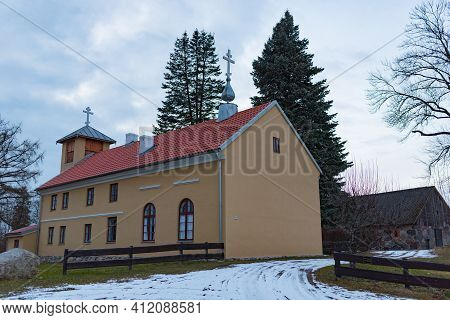 Old Russian Philippians Monastery In A Polish Masuria In Wojnowo.