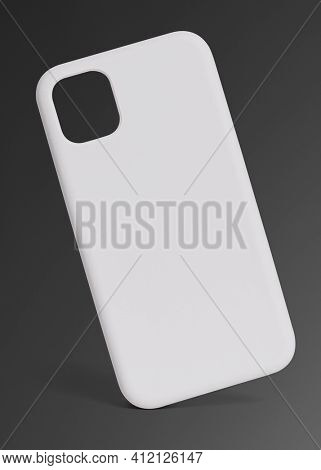 White mobile phone case mockup product showcase