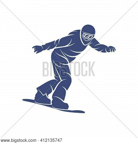 Snowboarding Design Vector Illustration, Creative Snowboarding Logo Design Concepts Template, Icon S