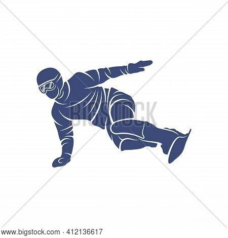 Snowboarding Design Vector Illustration, Creative Snowboarding Logo Design Concepts Template, Icon S