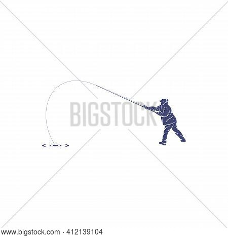 Angler Design Vector Vector & Photo (Free Trial) | Bigstock