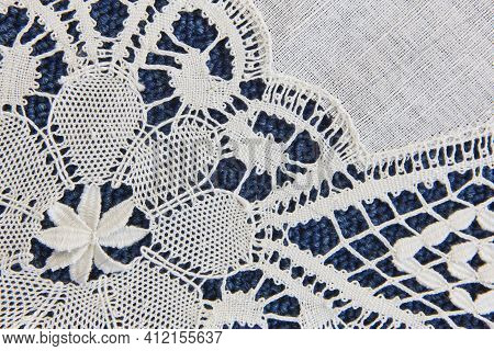 Traditional Textile Bobbin Detail Artisan Craftmanship Made In Camarinas. Spain