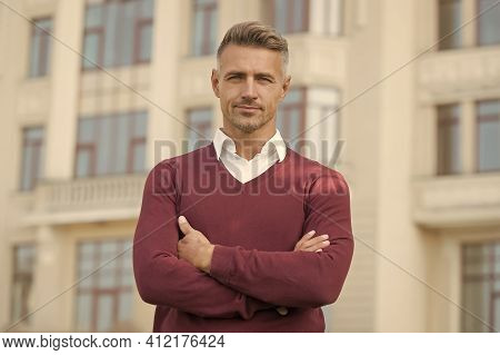 Suitable In Current Circumstances. Masculinity Concept. Daily Outfit. Man Model Clothes Shop. Menswe