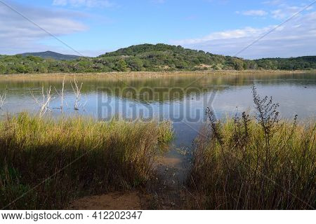 View Of Baratz Lake, Sassari, Nurra, Sardinia