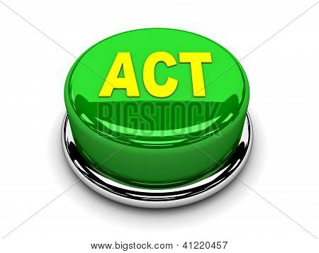 3D butonu yeşil hareket başlangıç gönderme