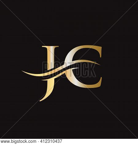 Jc Logo Design. Initial Jc Letter Logo Design.