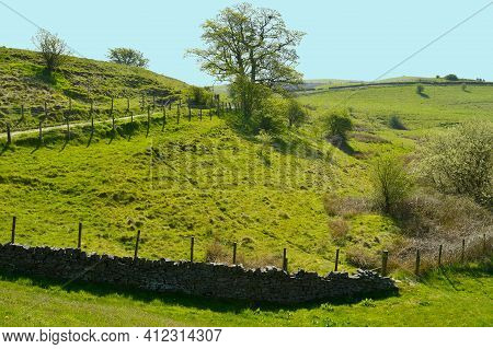 Littleborough Countryside In Rochdale Lancashire Viewed From Hollingworth Lake Country Park