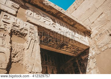 Ruins Of The Egyptian Karnak Temple, The Largest Open-air Museum In Luxor.