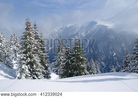 Winter in Godeanu Mountains, Carpathians, Romania, Europe