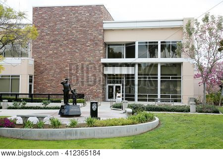 March 12, 2021 - Whittier, California: Whittier Police Department. Editorial Use Only.